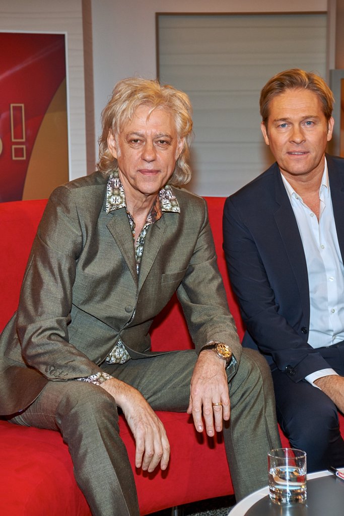 Bob Geldorf und Hinnerk Baumgarten  auf dem Roten Sofa 